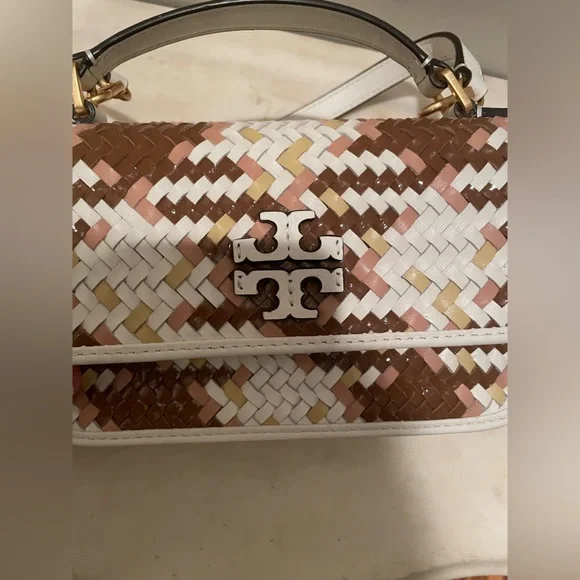 Tory Burch Thea Crossbody in multiwoven leather - Picture 9 of 9